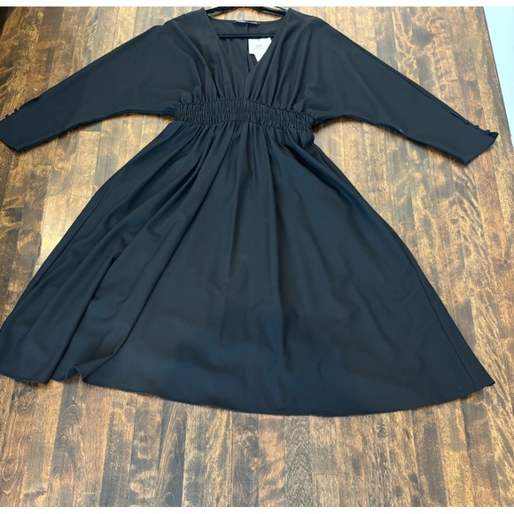 NEW ….Zara black midi dress NWT - Picture 5 of 16